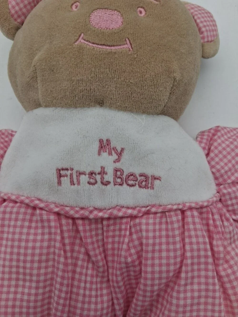 MY First Bear Rattle Snuggie Toy Pink 10